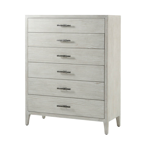 Coastal Style Painted Tall Chest