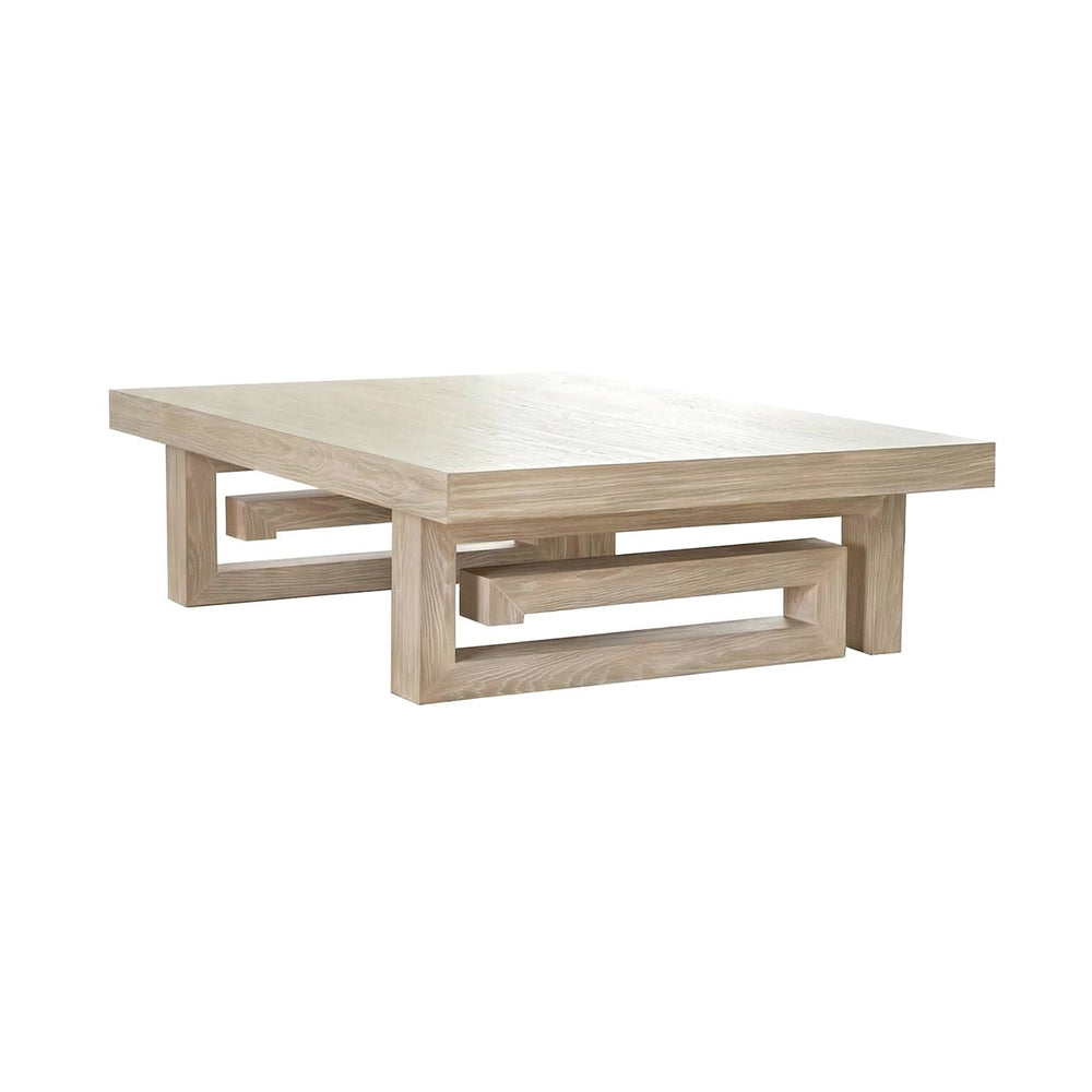 Square geometric coffee table, close-up, minimalist design