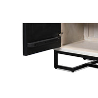 Interior sideboard door detail and base