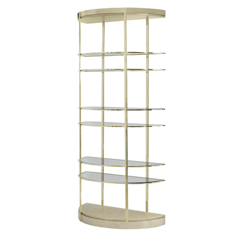 Contemporary Half Moon Etagere