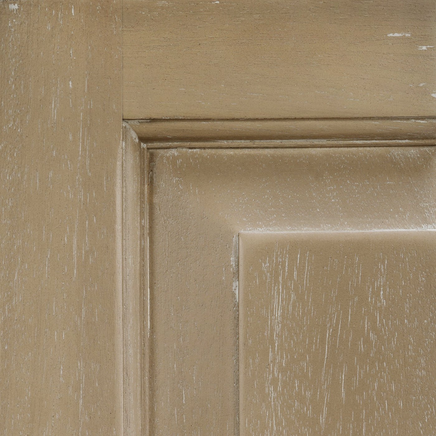 Close-up of wooden coffee table finish detail.