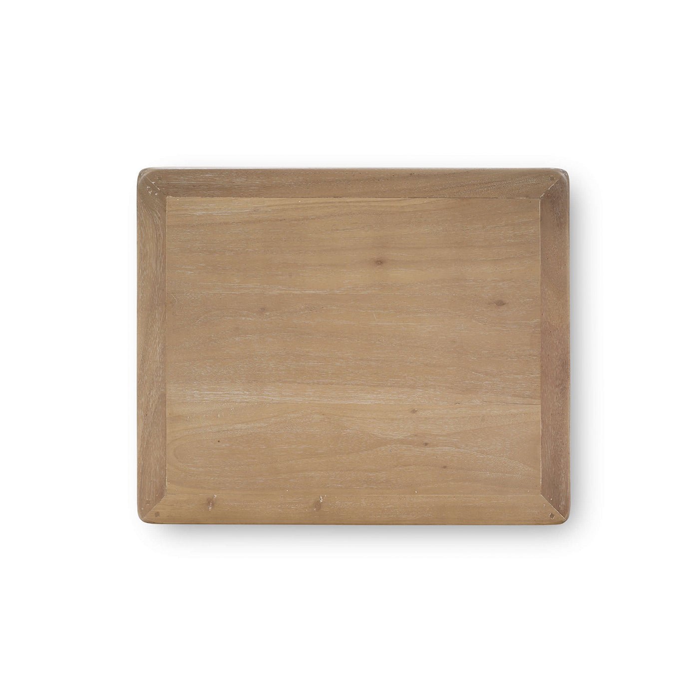Contemporary three-tier side table top view