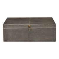 Cosmos Leather Nesting Boxes with Brass Latches, Set of 3, view 3