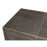 Cosmos Leather Nesting Boxes with Brass Latches, Set of 3, view 4