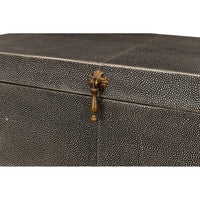 Cosmos Leather Nesting Boxes with Brass Latches, Set of 3, view 6