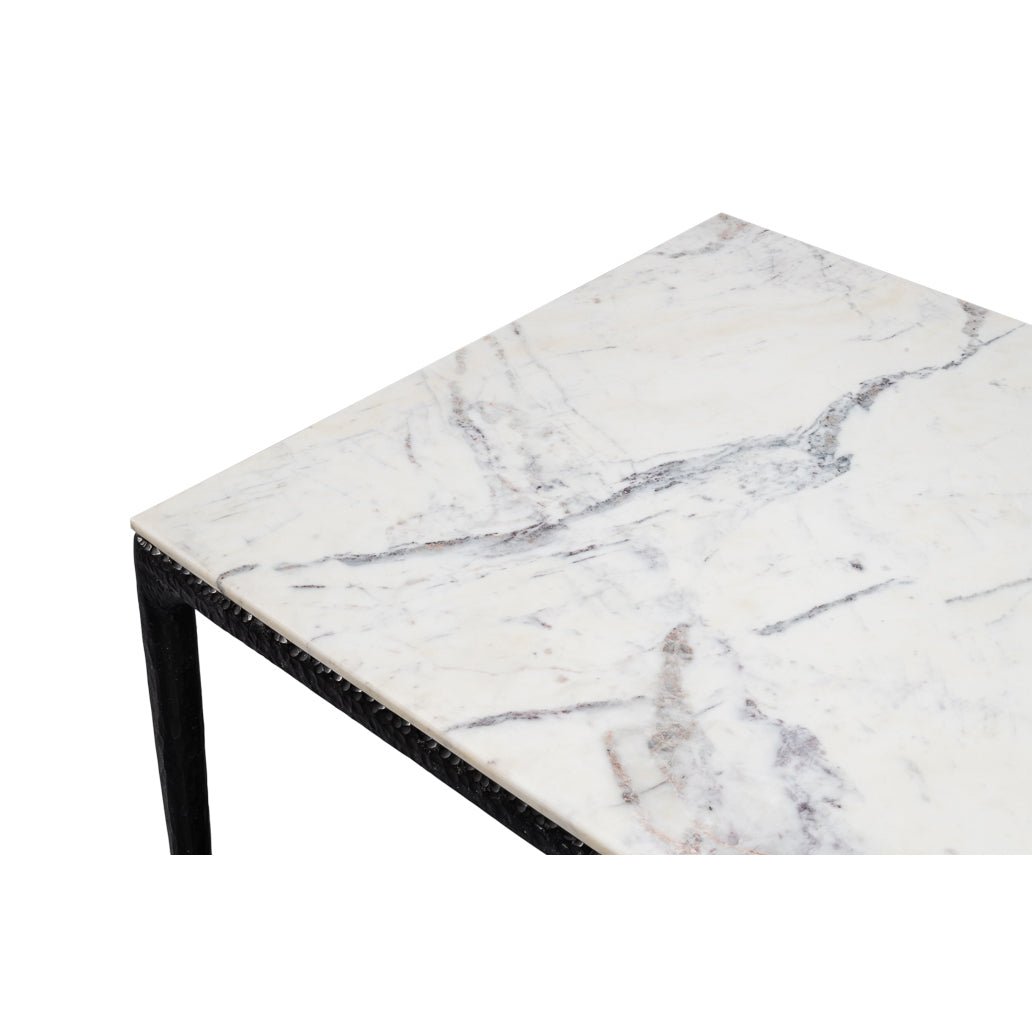 Close-up of marble top, dining table texture detail.