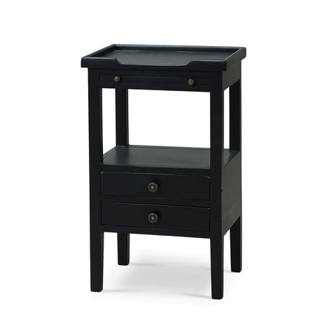 Country Style Side Table in Black
