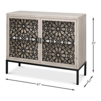 Covet Modern Credenza dimensions; shows height, width, depth.