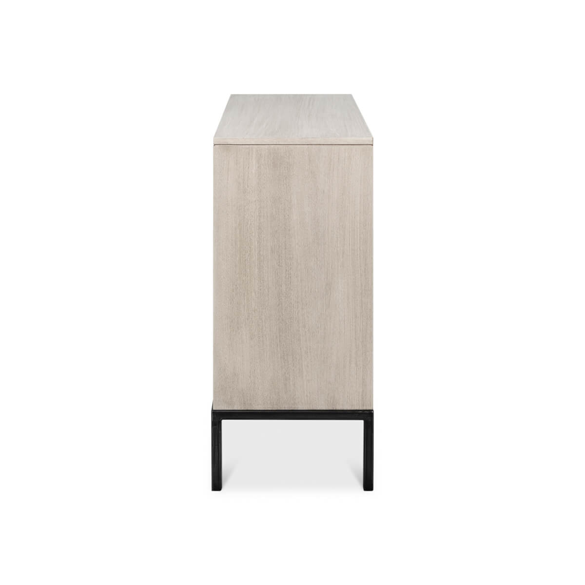 Side view of Covet Modern Credenza, simple and sleek design.