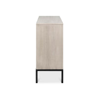 Side view of Covet Modern Credenza, simple and sleek design.