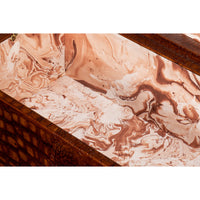 Croc Leather Box in Cognac