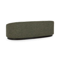 Curved Bouclé Sofa - Antique Green, view 3