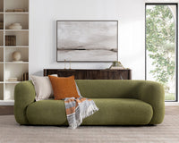 Curved Sofa with Low Profile, view 8