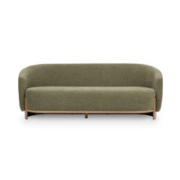Curved Sofa with Oak Base
