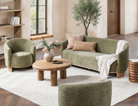 Curved Sofa with Oak Base, view 9