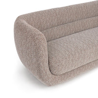 Curved Tuxedo Sofa - Brick, view 4