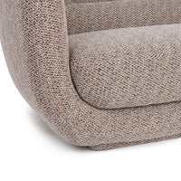 Curved Tuxedo Sofa - Brick, view 5