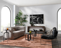 Curved Tuxedo Sofa - Brick, view 8
