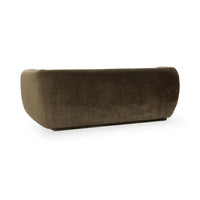 Curved Tuxedo Sofa - Olive Green, view 4