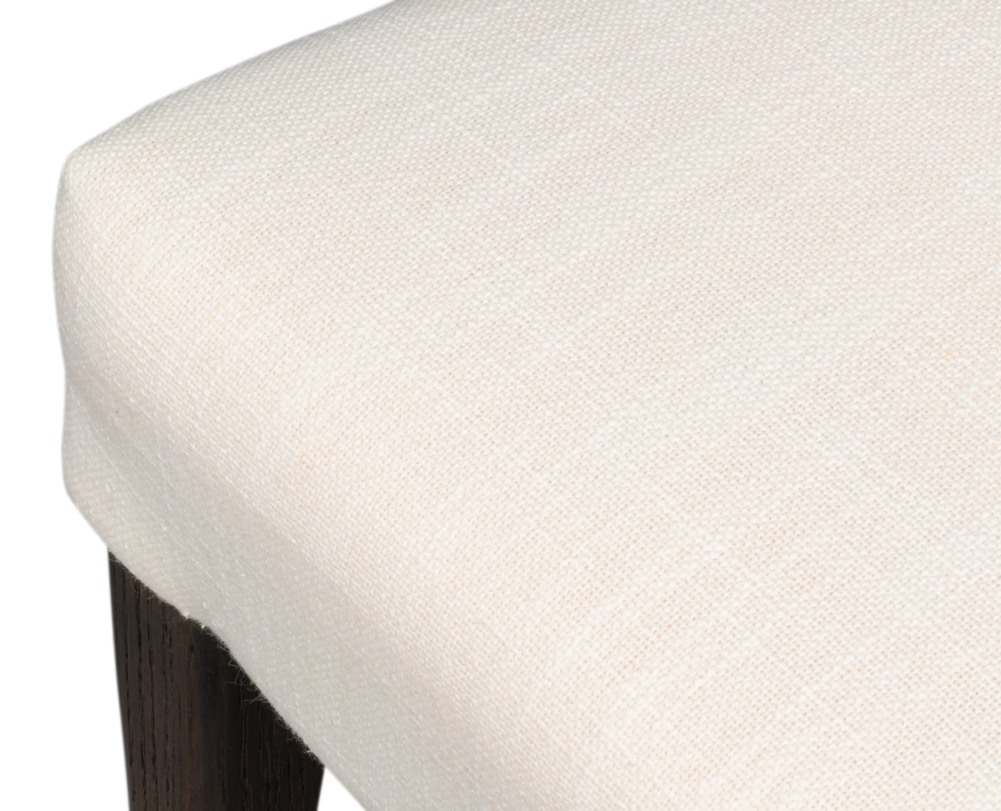 Parsons Dining Chairs in Cream with Dark Brown Legs, Sets of 2 - view 9