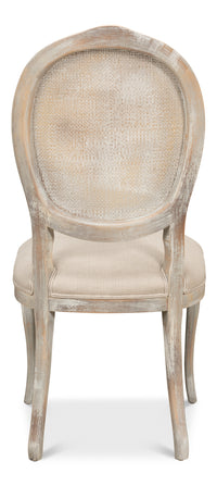 Louis XV Cane Back Dining Chairs in Gray Oak, Sets of 2 - view 4
