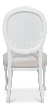 Louis XV Cane Back Dining Chairs in White, Sets of 2 - view 4