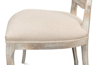 Louis XV Cane Back Dining Chairs in Gray Oak, Sets of 2 - view 10