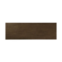 Top view of dark ash dresser's surface, wood texture.