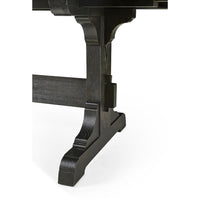 Dining table support structure, woodwork details.