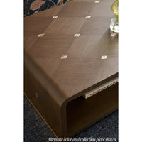 Close-up of table design with diagonal pattern.
