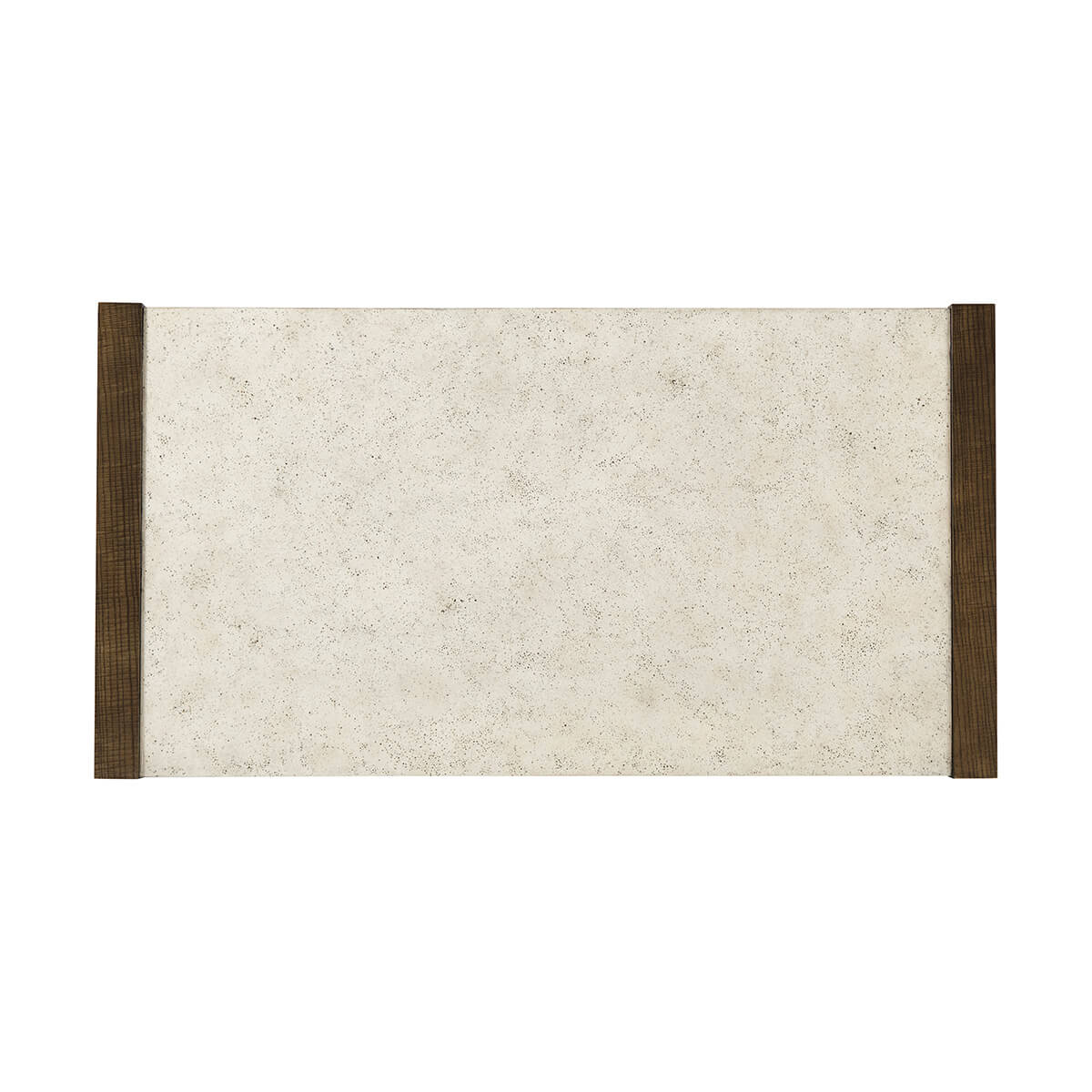 Top view marble surface of dark modern nightstand.