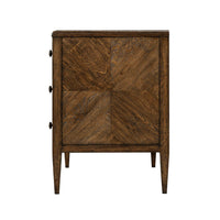 Dark Oak Parquetry Dresser - English Georgian America