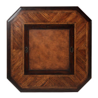 Overhead view of smooth surface on game table.