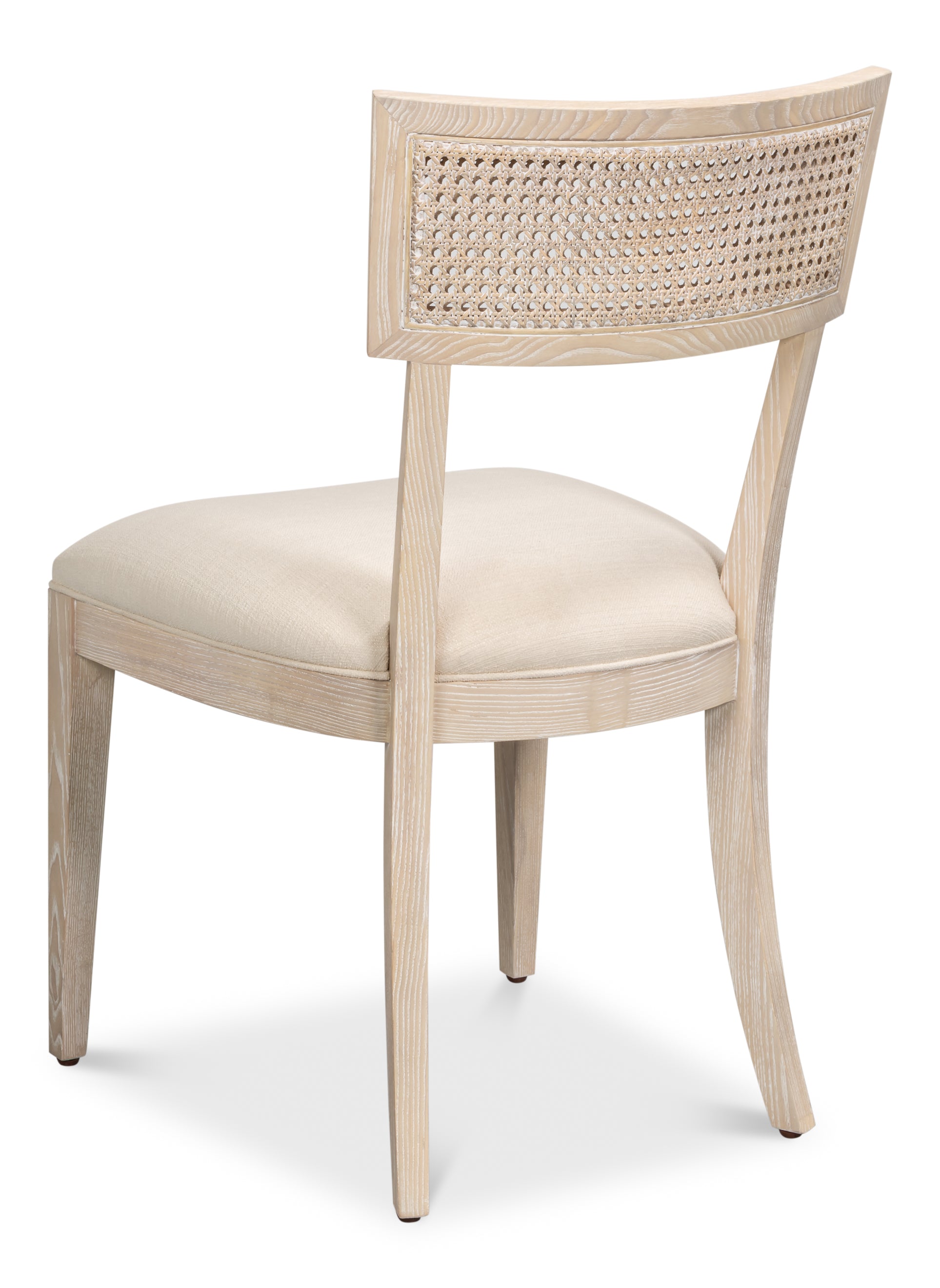 Swedish Klismos Cane Back Dining Chairs, Bleached Oak, Sets of 2 - view 5
