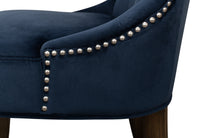Tufted Velvet Dining Chairs in Navy Blue, Sets of 2 - view 10