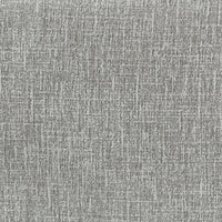 Detail of gray sectional upholstery showing its fine crosshatched weave