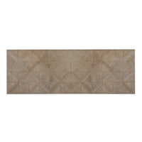 Dining table, full top view with pattern detail.