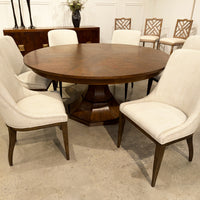 Warm Brown Oak Expanding Jupe Dining Table - 85 1/2