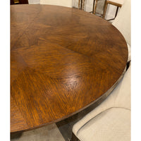Warm Brown Oak Expanding Jupe Dining Table - 85 1/2