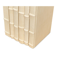 Linen Book Set of 12 in Ivory with Stitched Cloth Covers