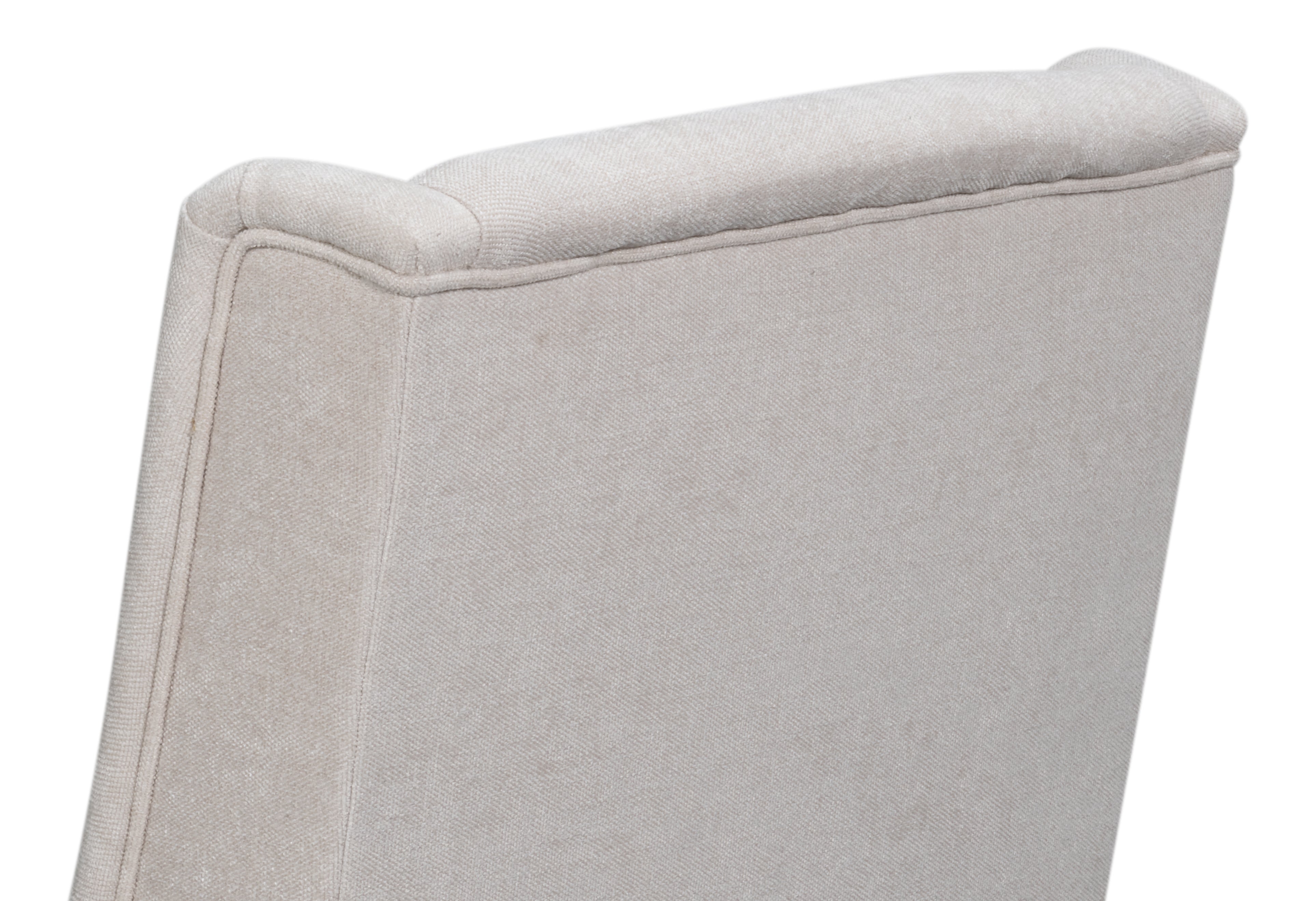 Upholstered Host Dining Chair in Ivory Chenille - view 7