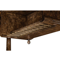 Early English antique bar, glass rack close-up