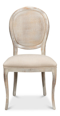 Louis XV Cane Back Dining Chairs in Gray Oak, Sets of 2 - view 2