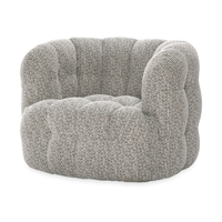 Swivel Accent Chair in Heathered Gray