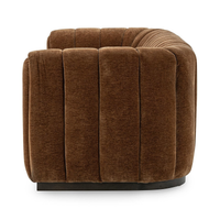 Velvet Sofa with Channel Back - Bronze, view 3