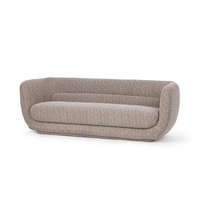 Curved Tuxedo Sofa - Brick, view 2