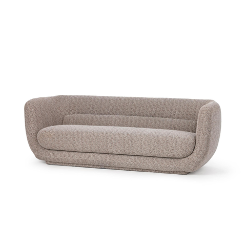 Curved Tuxedo Sofa - Brick