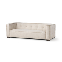 Tailored Upholstered Sofa - Beige, view 2