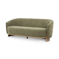 Curved Sofa with Oak Base, view 2