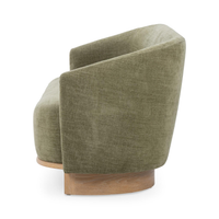Curved Sofa with Oak Base, view 3